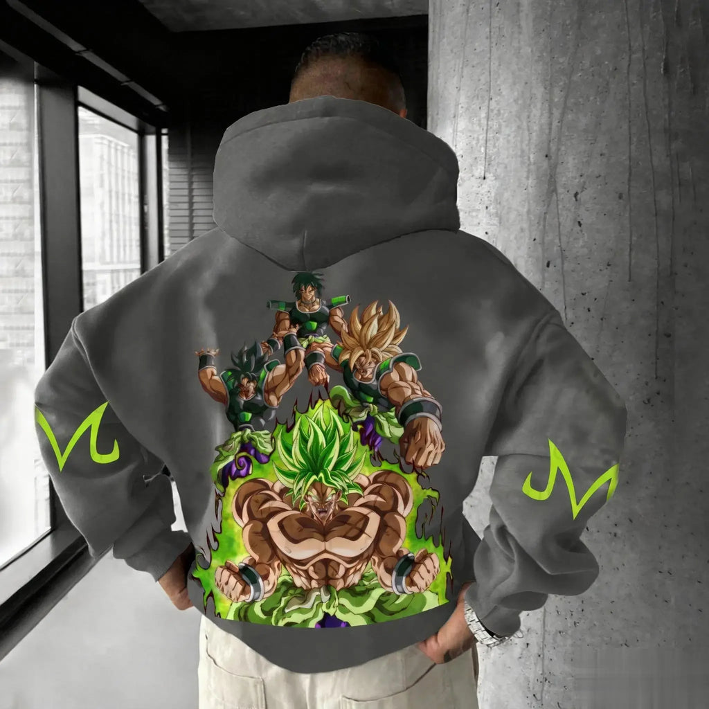 2026 New New Dragon Ball Graphic Pullover Hoodie Men Women Streetwear Oversize Casual Anime Print Hooded Sweatshirt Y2k Top
