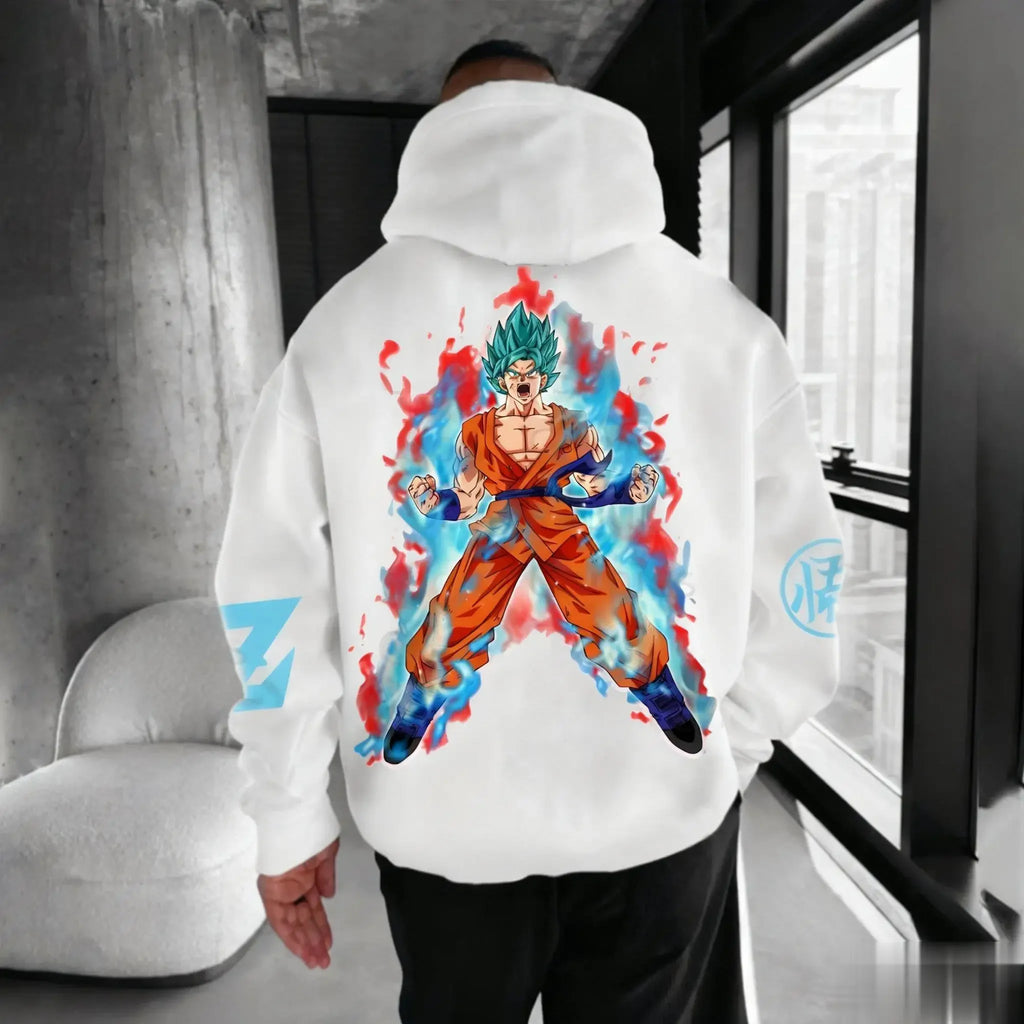 2026 New New Dragon Ball Graphic Pullover Hoodie Men Women Streetwear Oversize Casual Anime Print Hooded Sweatshirt Y2k Top